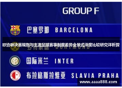 欧协联决赛规则与主流足球赛事制度差异全景式深度比较研究详析探